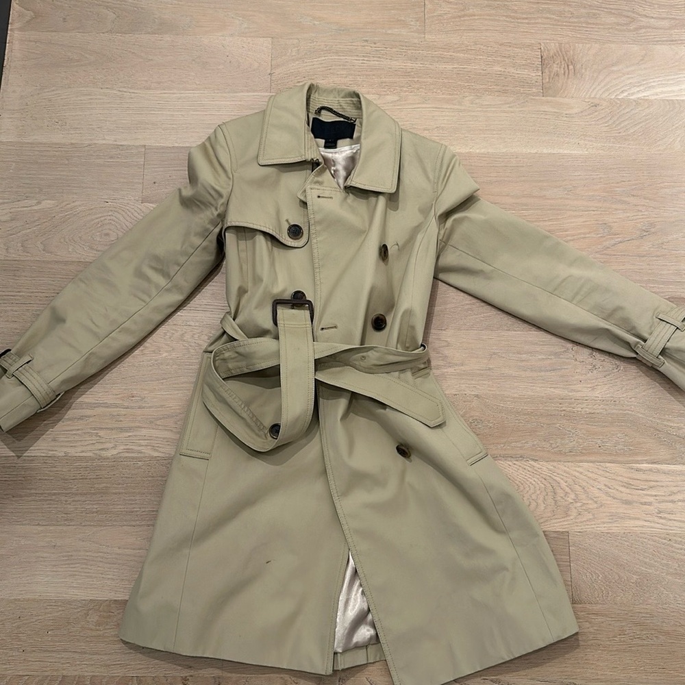 J. Crew Tan Trench Coat